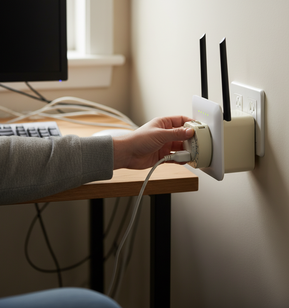 Low-Cost Router Reboots: The $4 Solution Revolutionizing Home Internet Reliability — AI-generated illustration