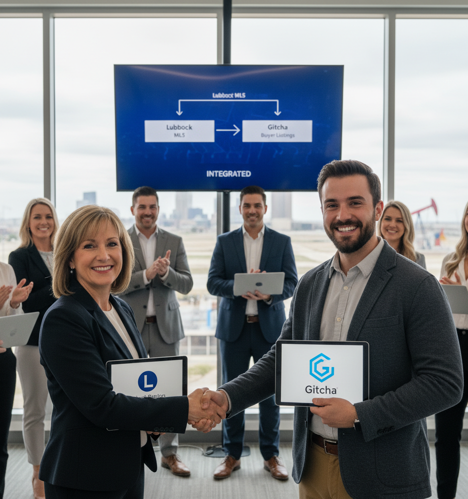 Lubbock Realtors adds Gitcha buyer listing service to MLS — AI-generated illustration