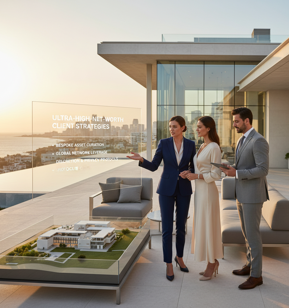Luxury Market Mastery: Agents Unveil Strategies for Ultra-High-Net-Worth Client Dominance — AI-generated illustration