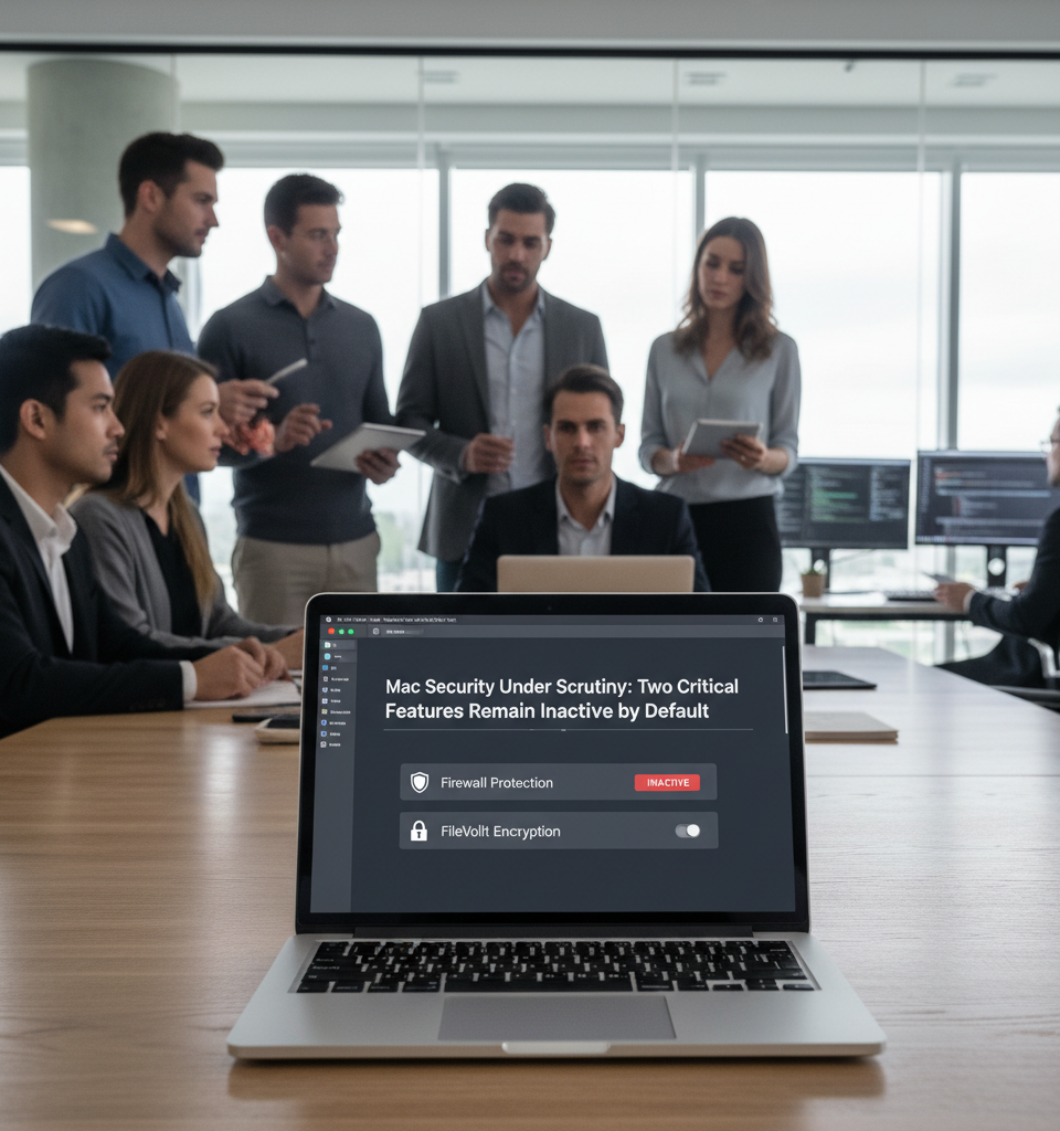 Mac Security Under Scrutiny: Two Critical Features Remain Inactive by Default — AI-generated illustration