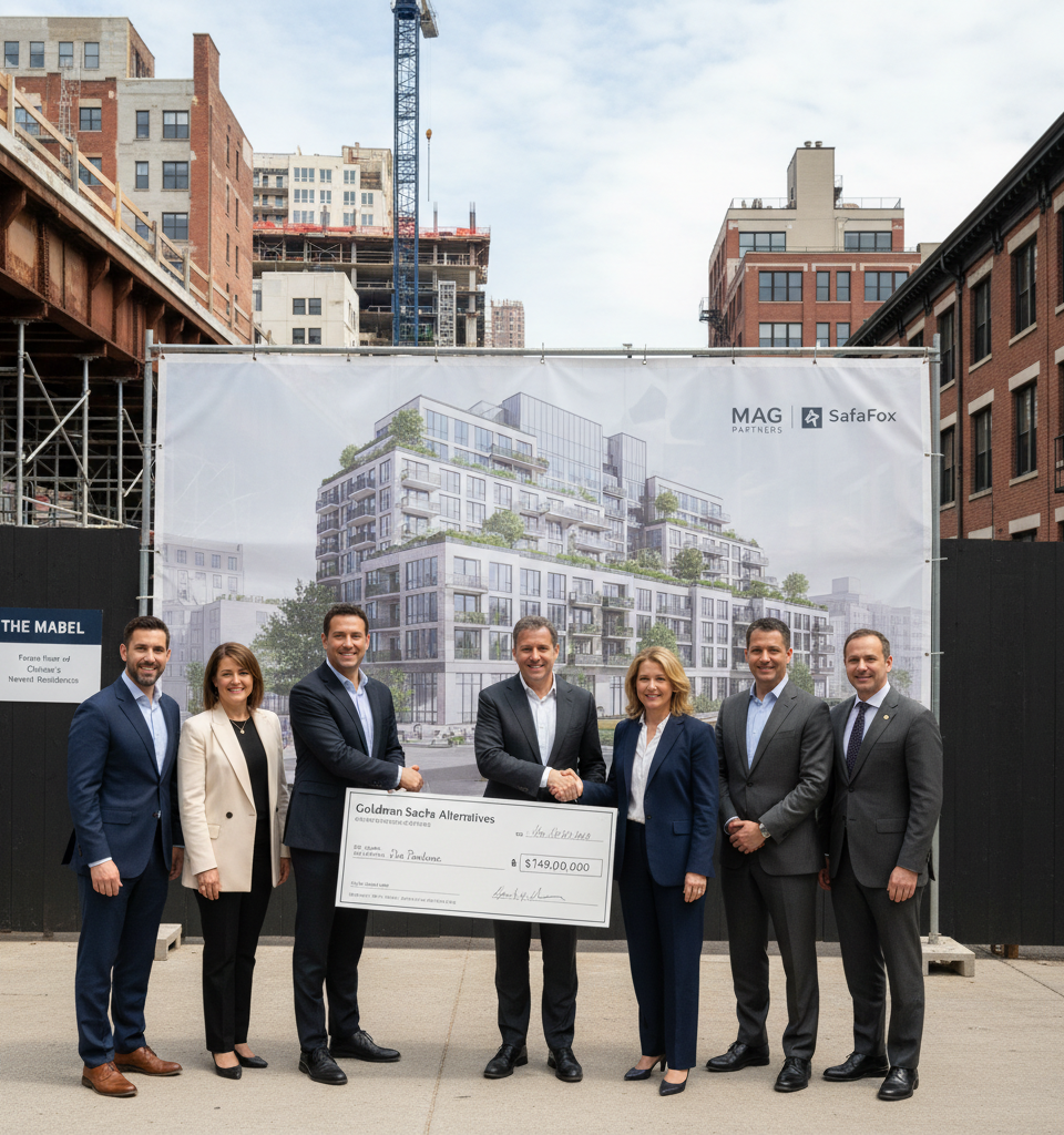 MAG Partners Secures $149M Goldman Sachs Refinancing for Chelsea's The Mabel — AI-generated illustration