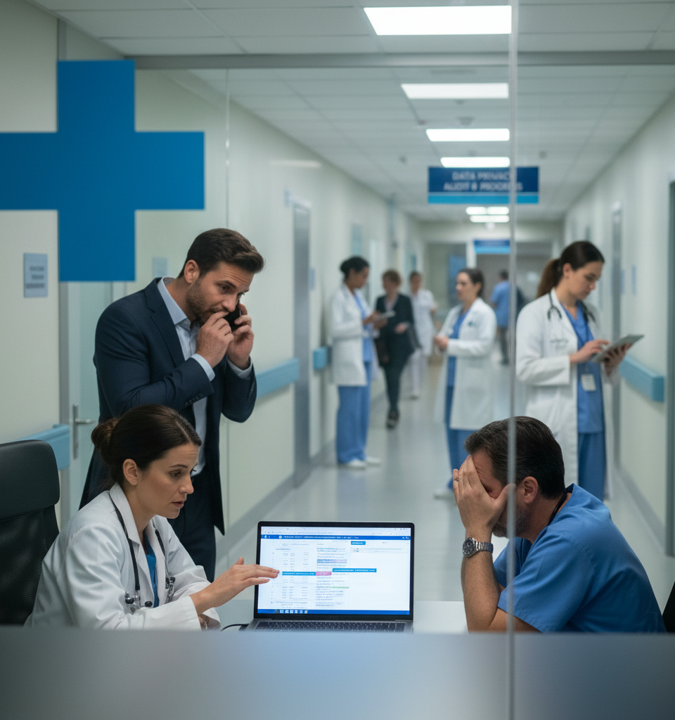 Major US Hospitals Still Leaking Patient Data to Advertisers, Four Years Post-Warning — AI-generated illustration