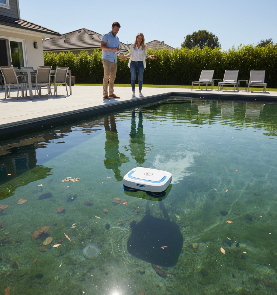 Mammotion Spino E1 Fails to Impress: Budget Pool Robot Undercuts Performance Expectations — AI-generated illustration