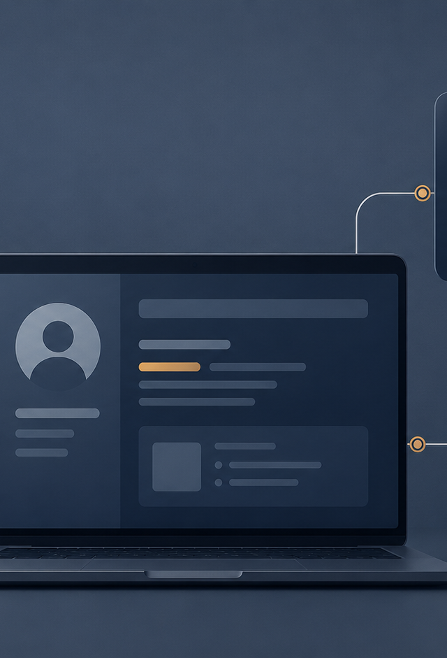 The Minimum Viable Professional Presence After the CV — AI-generated illustration