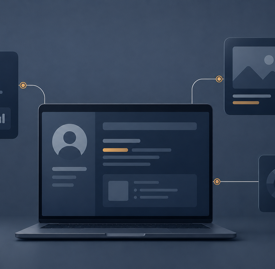 The Minimum Viable Professional Presence After the CV — AI-generated illustration