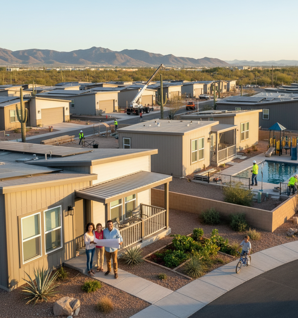 Manufactured Housing: The Untapped Solution to America's Affordability Crisis — AI-generated illustration
