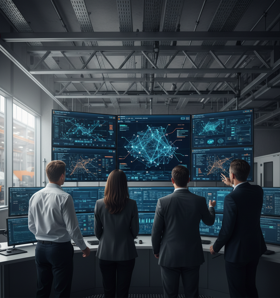 Manufacturing Operations Leaders Integrate Data and Teams for Enhanced Decision-Making — AI-generated illustration