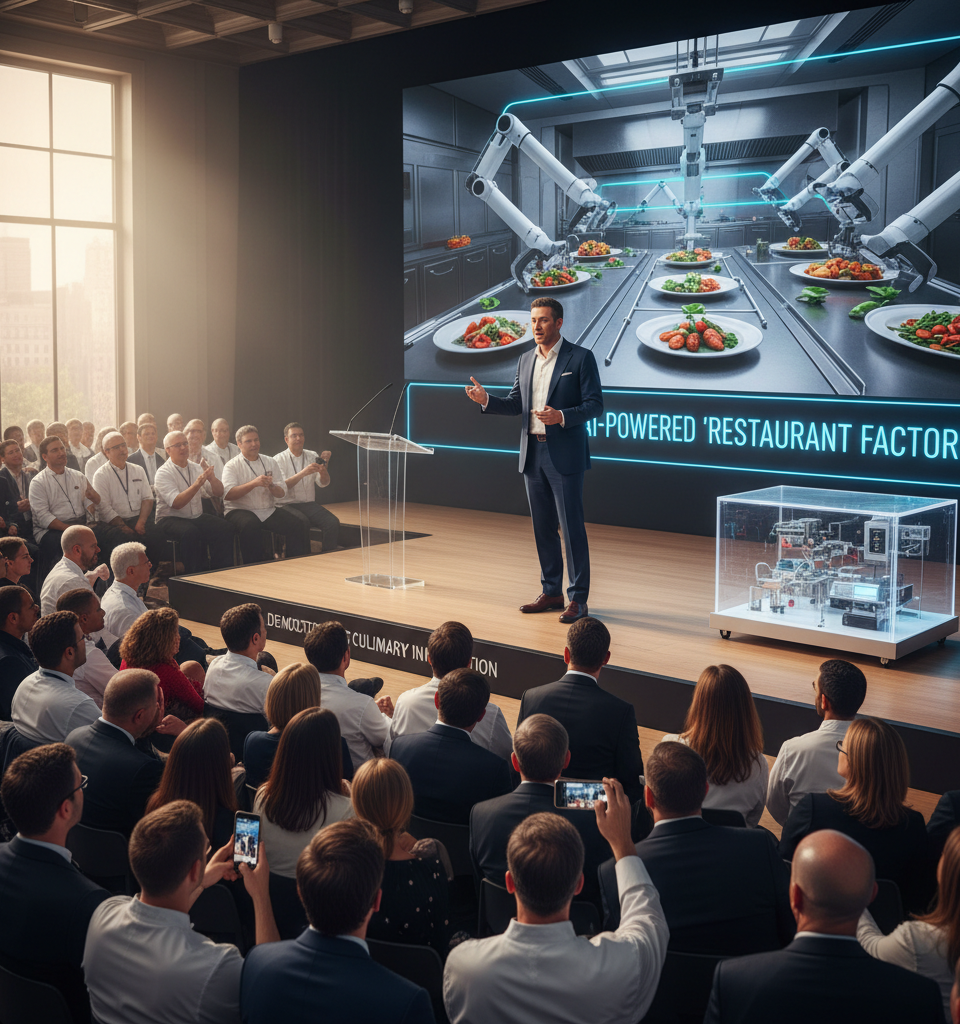 Marc Lore Unveils AI-Powered "Restaurant Factories," Democratizing Culinary Innovation — AI-generated illustration