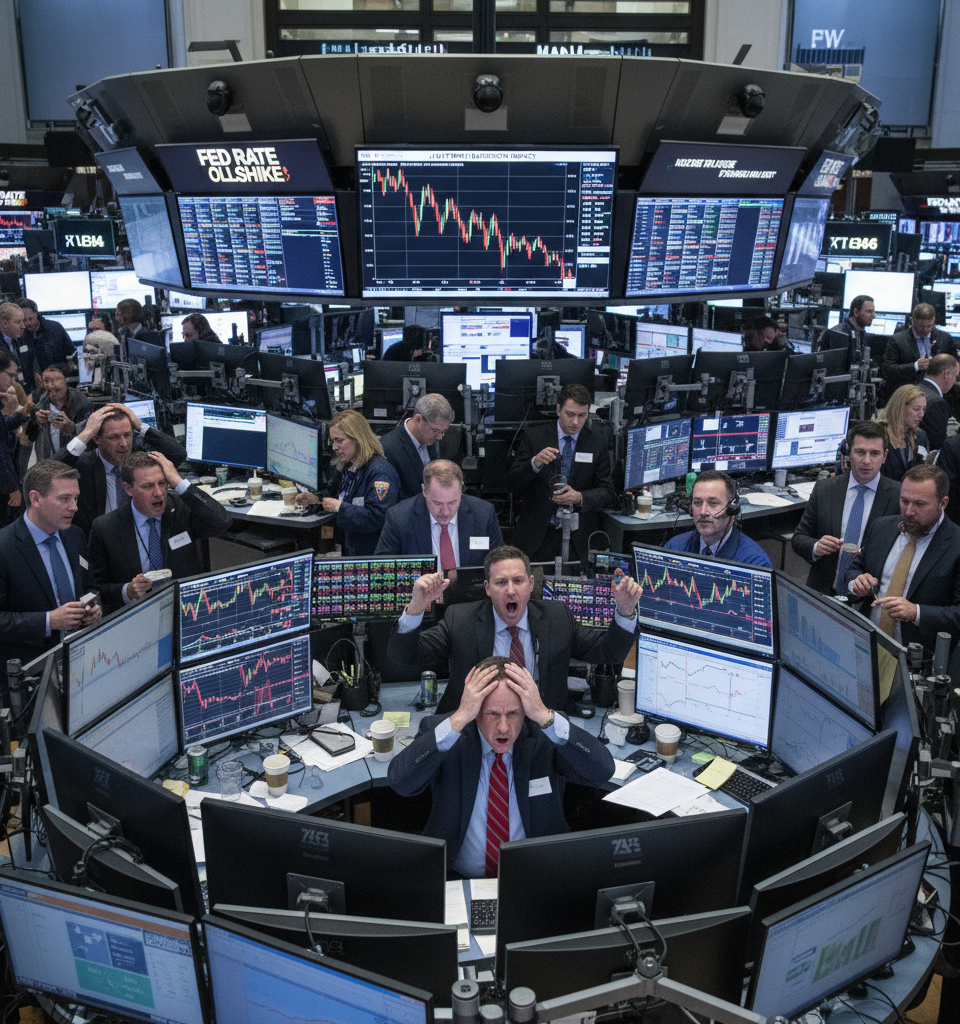 Markets React to Federal Reserve's July Interest Rate Decision — AI-generated illustration
