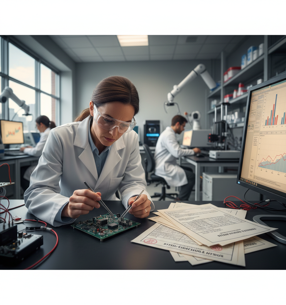 Medtech's Tariff Tightrope: One Year In, Industry Adapts to Enduring Trade War Headwinds — AI-generated illustration