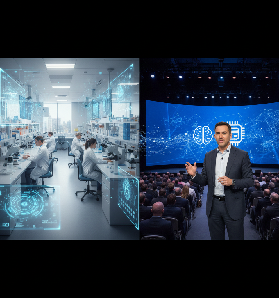 Merck and Mastercard Leverage AI Agents for Transformative Operational Gains — AI-generated illustration