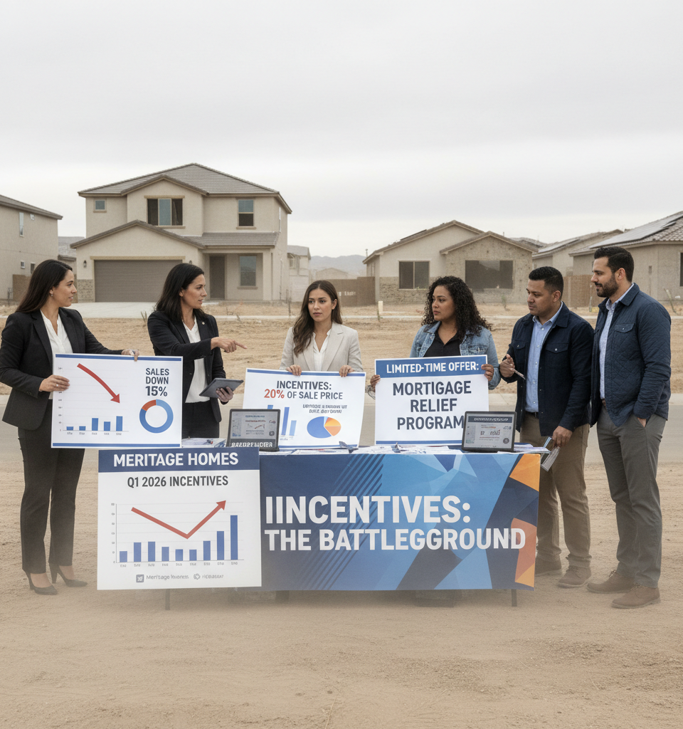 Meritage Homes Q1 2026: Incentives Emerge as Crucial Battleground Amid Worsening Housing Market — AI-generated illustration