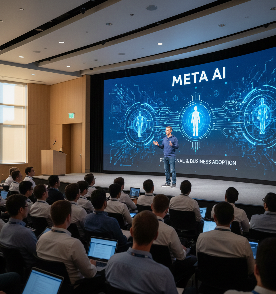 Meta Accelerates AI Agent Development for Widespread Personal & Business Adoption — AI-generated illustration