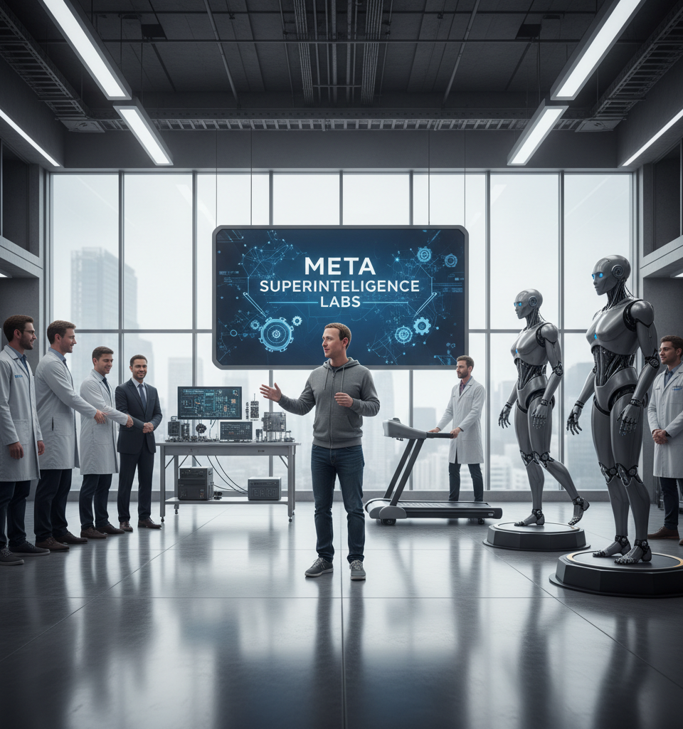 Meta Acquires AI Robotics Startup in Strategic Push for Humanoid Machines — AI-generated illustration