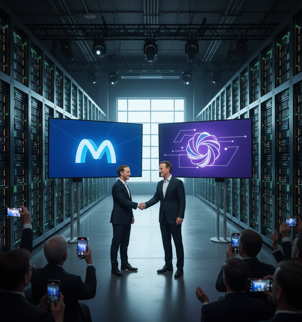 Meta Expands AI Infrastructure Bet with $21 Billion CoreWeave Deal Amid Surging Costs — AI-generated illustration