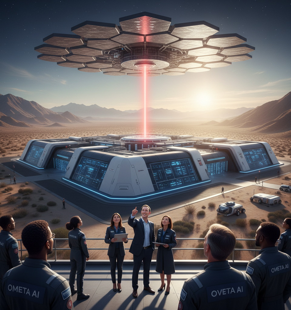 Meta Explores Space-Based Solar Power for AI Data Centers in Landmark Deal with Overview Energy — AI-generated illustration