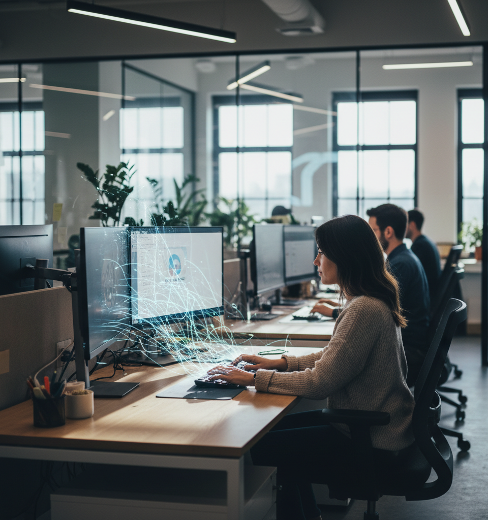 Meta Faces Scrutiny Over Plans to Monitor Employee Keystrokes for AI Training — AI-generated illustration