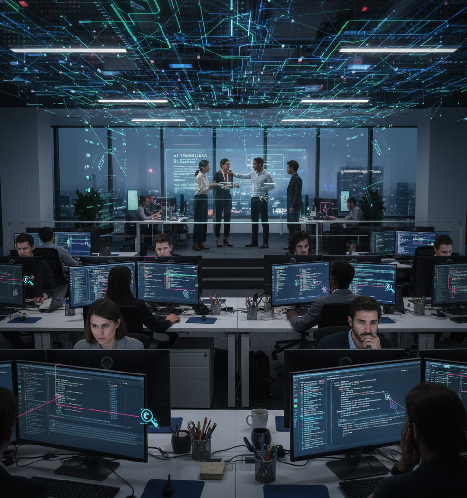 Meta Implements Employee Surveillance for AI Training, Igniting Privacy Debates — AI-generated illustration