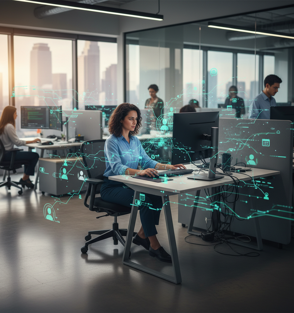 Meta Integrates Employee Interaction Data for AI Training Amidst Privacy Concerns — AI-generated illustration