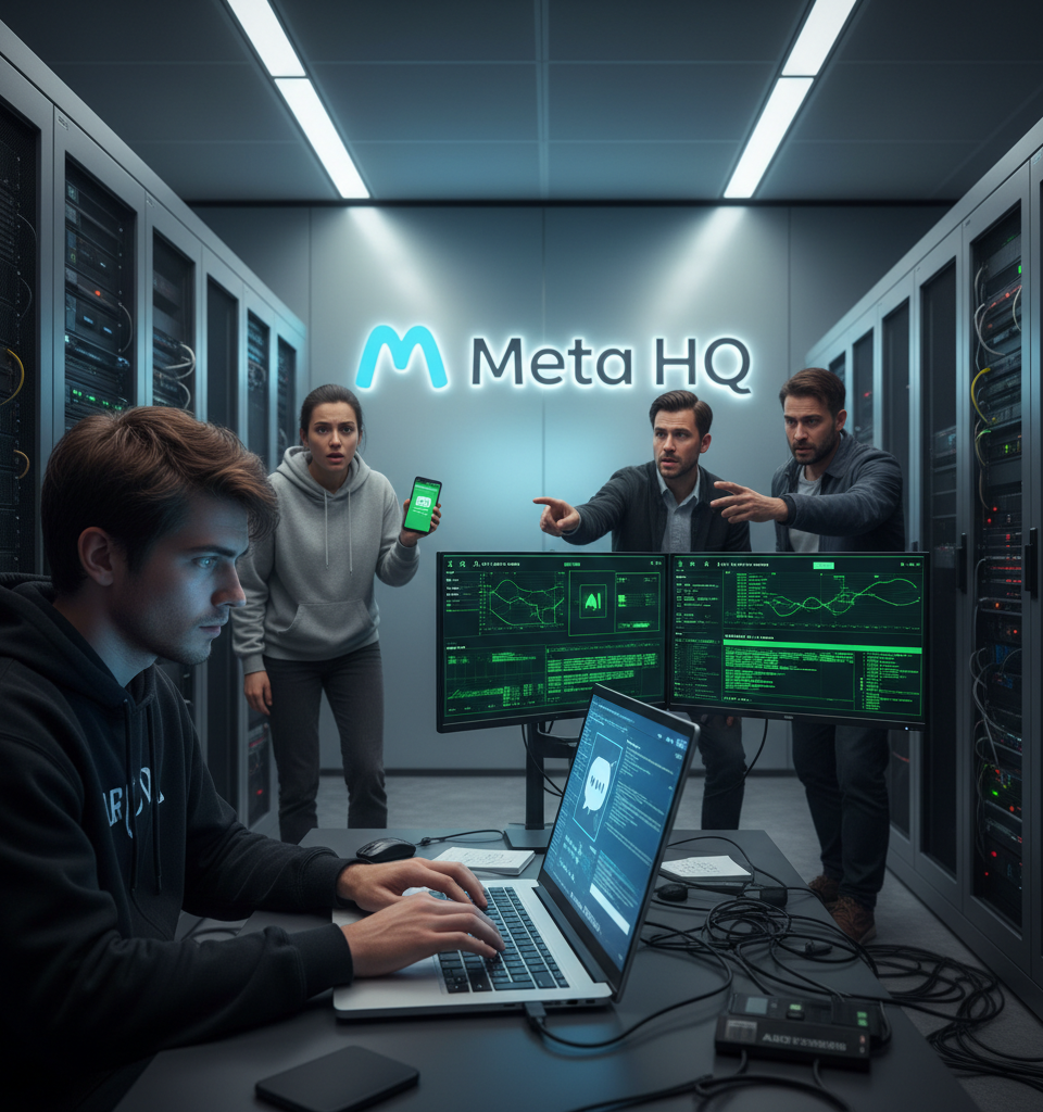 Meta's AI Support Agent Exploited for Account Recovery, Bypassing SOC Alerts — AI-generated illustration