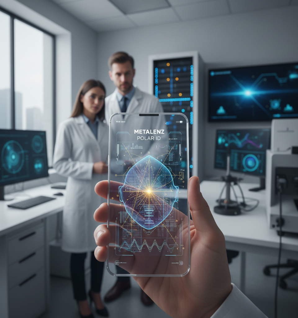 Metalenz Unveils Invisible Face ID Tech, Revolutionizing Smartphone Biometrics — AI-generated illustration