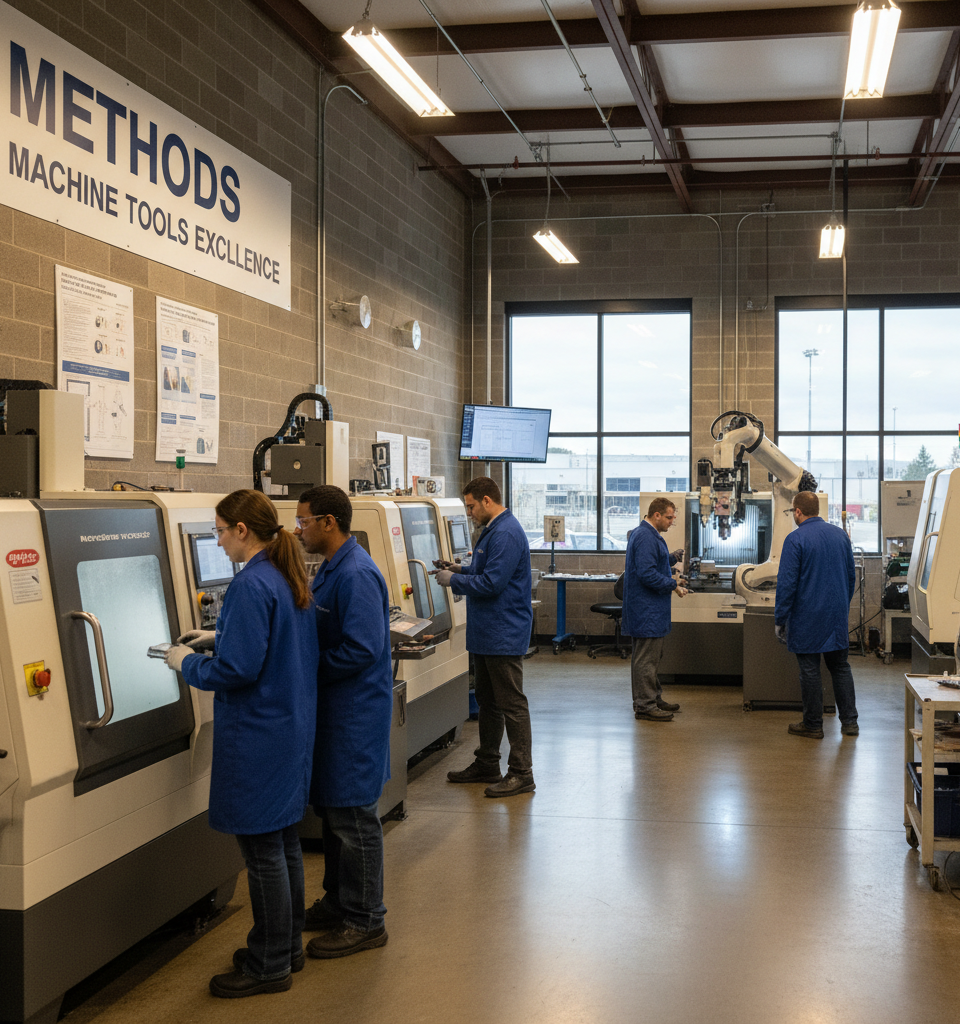 Methods Machine Tools Launches Center of Excellence to Combat Manufacturing Skills Gap — AI-generated illustration