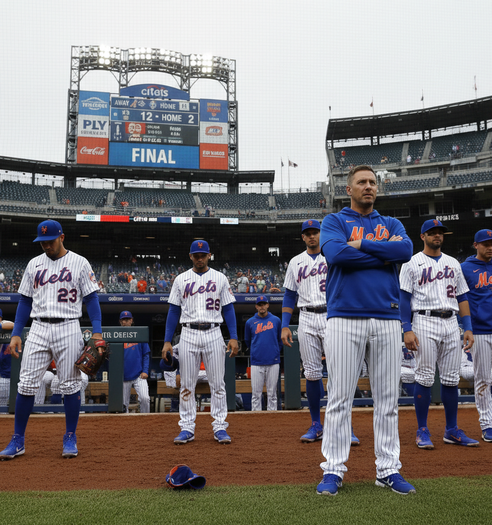 Mets Meltdown: A Crisis of Confidence Plagues Baseball's Highest Payroll — AI-generated illustration