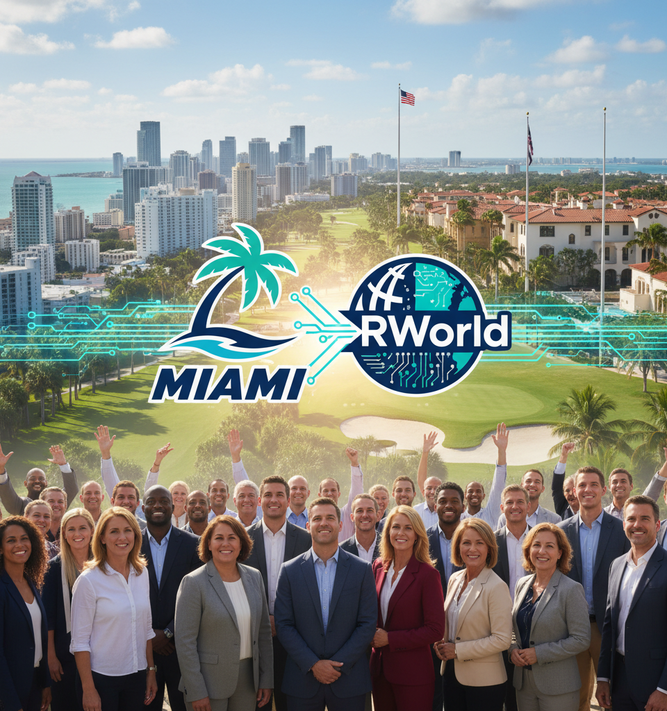 MIAMI and RWorld Merge to Form Unified MLS Ecosystem, Eyeing Global Data Exchange — AI-generated illustration