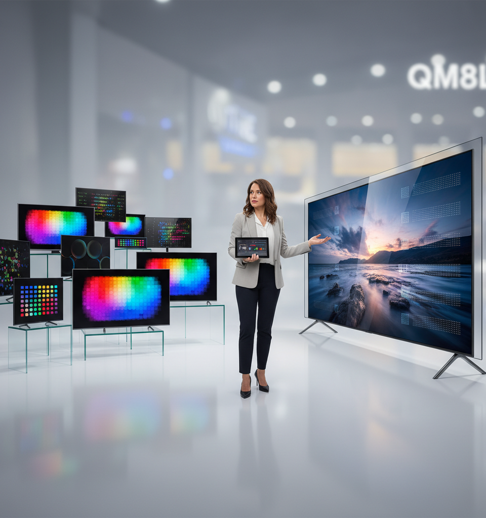 Micro RGB TVs Were Everywhere at CES, but TCL's QM8L Could Put Them to Shame — AI-generated illustration