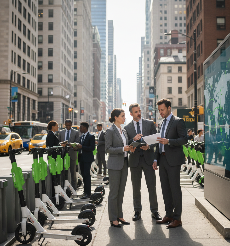 Micromobility Giant Lime Files for IPO Amidst Global Expansion and Profitability Quest — AI-generated illustration