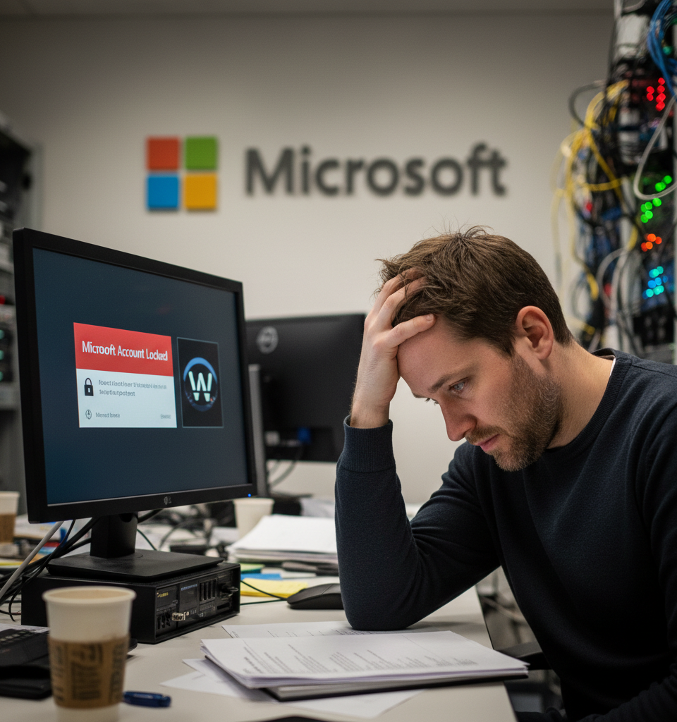 Microsoft Account Lockout Halts WireGuard Updates, Sparks Open-Source Security Concerns — AI-generated illustration