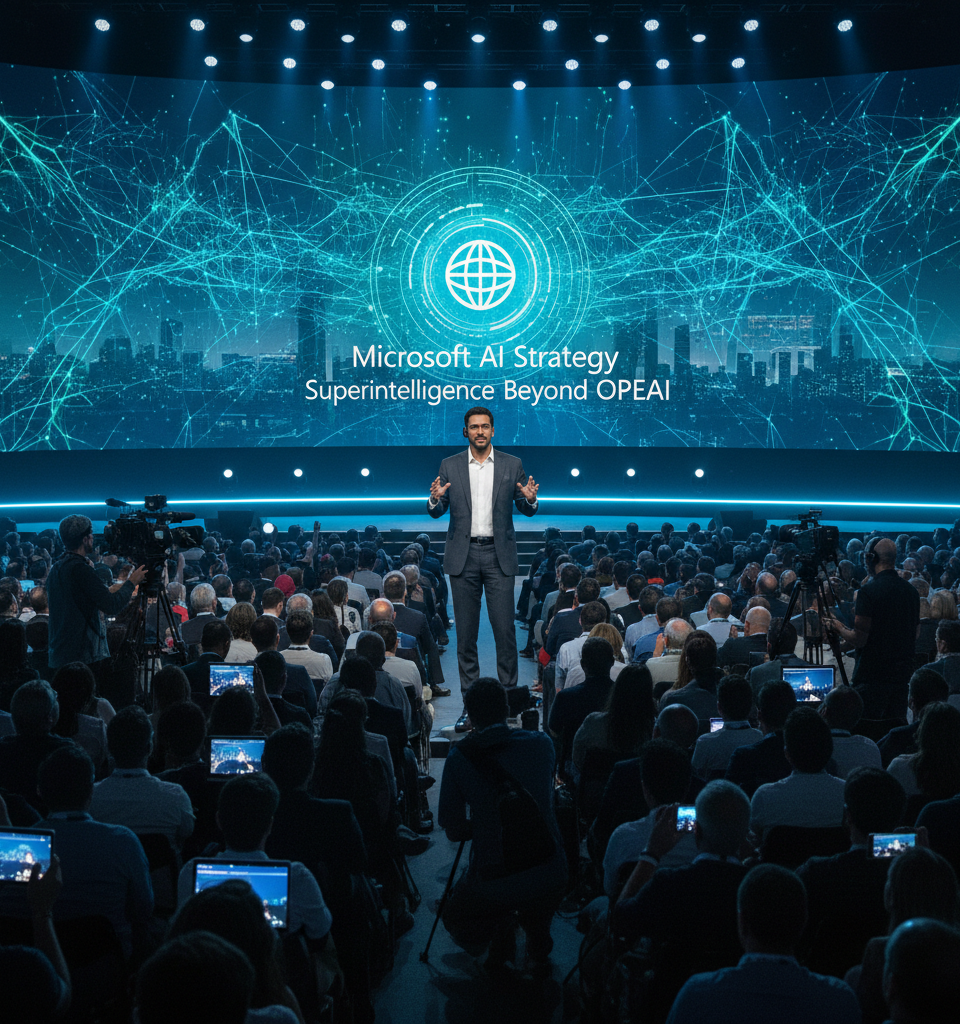 Microsoft AI Chief Signals Strategic Pivot Beyond OpenAI for Superintelligence Pursuit — AI-generated illustration