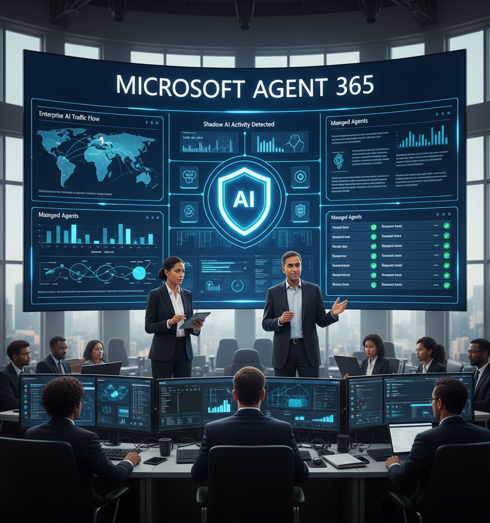 Microsoft Launches Agent 365: A Unified Front Against 'Shadow AI' in the Enterprise — AI-generated illustration