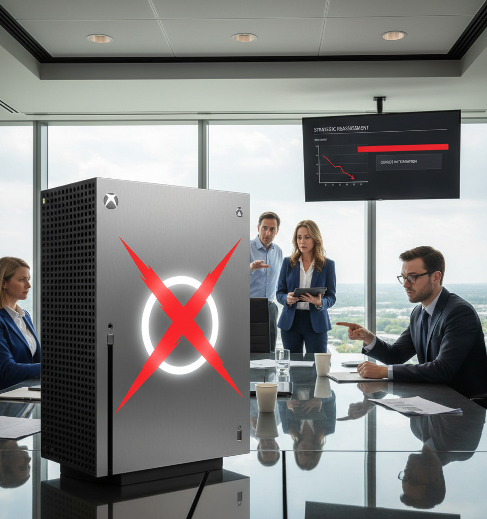 Microsoft Pivots: Xbox Ditches Copilot AI Integration Amidst Strategic Reassessment — AI-generated illustration