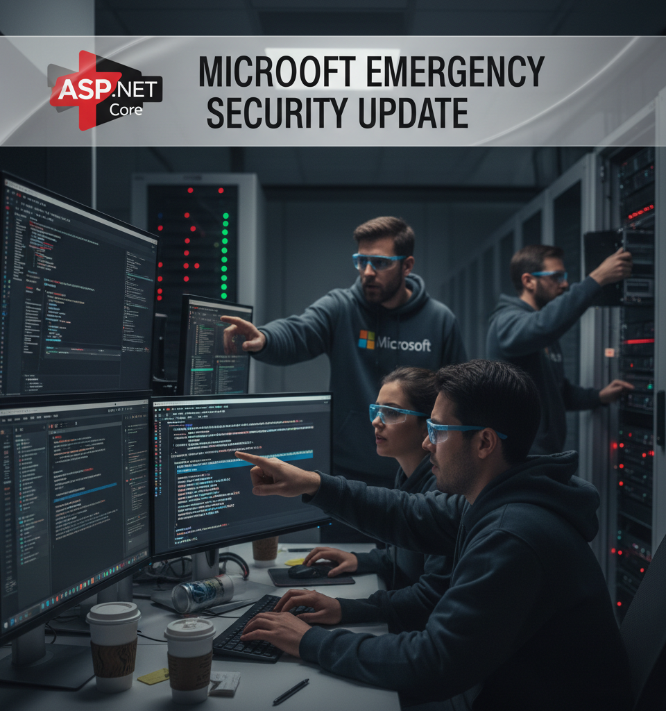 Microsoft Rushes Emergency Patch for Critical ASP.NET Vulnerability on macOS, Linux — AI-generated illustration