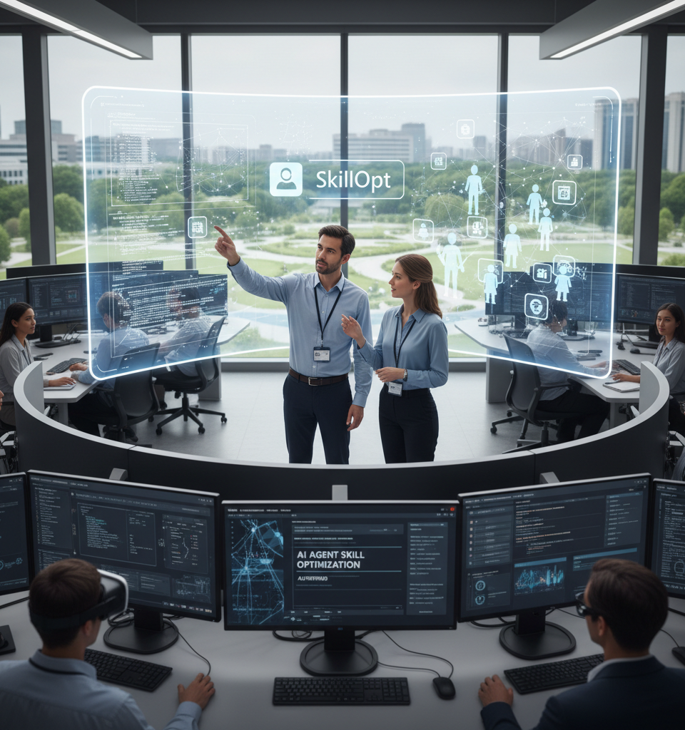 Microsoft's SkillOpt Aims to Automate AI Agent Skill Optimization — AI-generated illustration