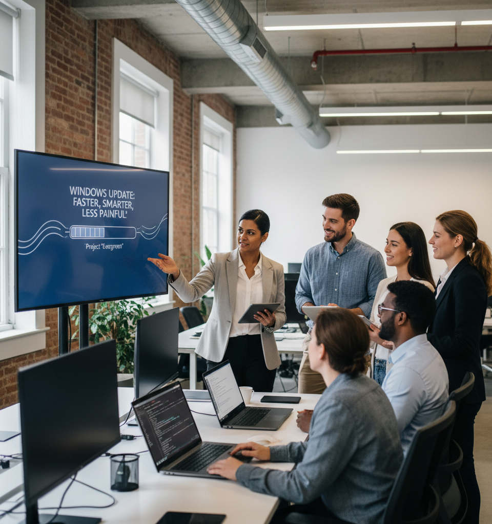 Microsoft Unveils Major Overhaul to Windows Update, Promising 'Less Painful' Experience for Users — AI-generated illustration