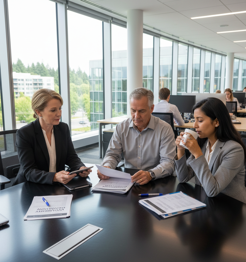 Microsoft Unveils Voluntary Buyout Program for Senior U.S. Staff Amidst Economic Headwinds — AI-generated illustration