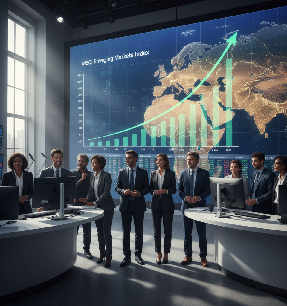 Middle East Ceasefire Hopes Spur Emerging Market Surge in Thin Holiday Trading — AI-generated illustration