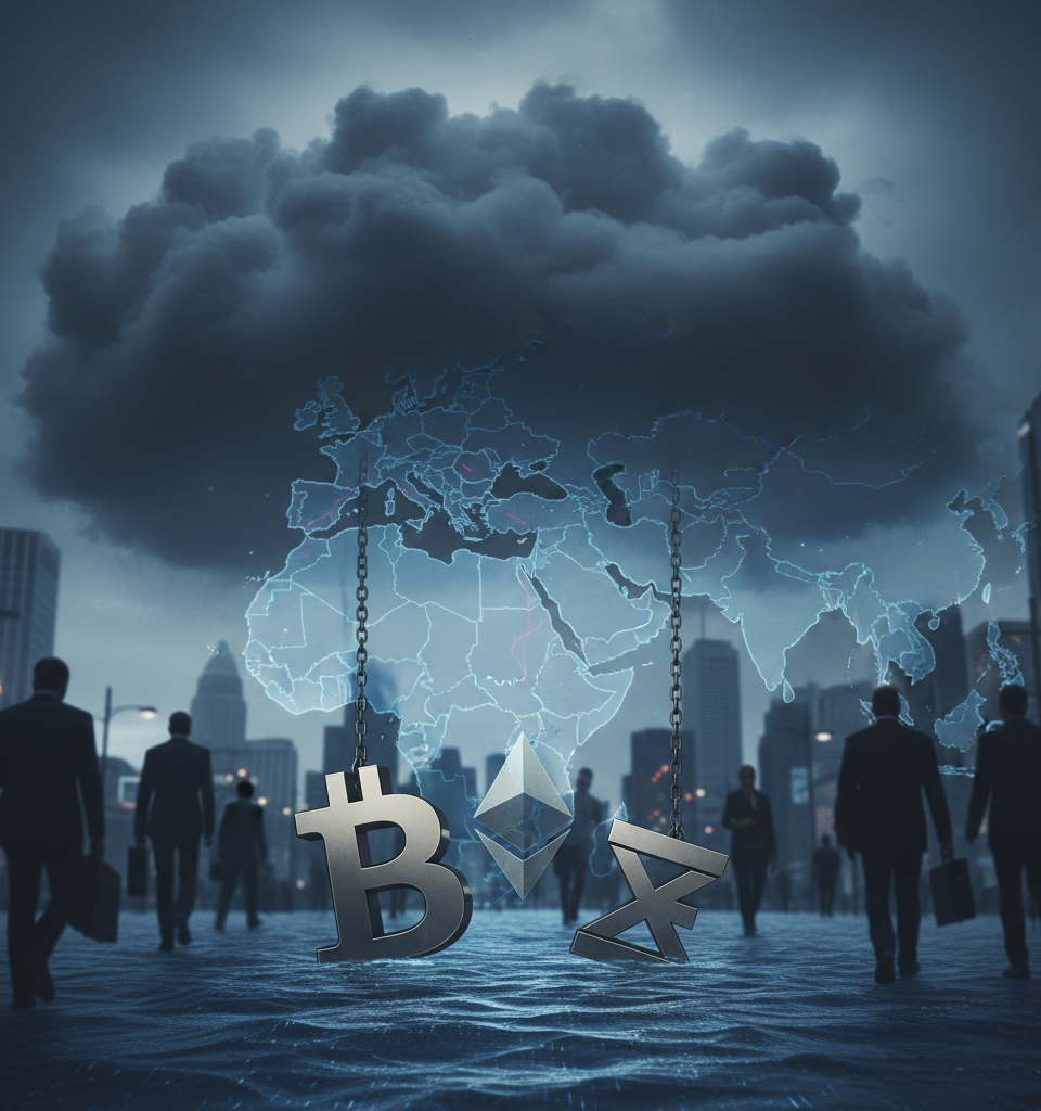 Middle East Tensions Continue to Suppress Bitcoin and Ethereum Prices on September 9, 2026 — AI-generated illustration