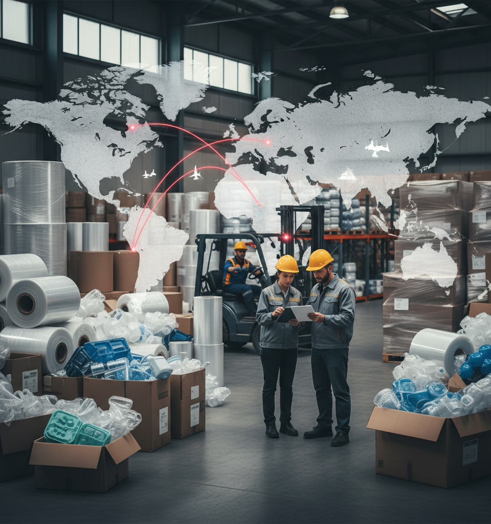 Middle East Tensions Drive Plastic Packaging Supply Disruptions, Price Hikes — AI-generated illustration