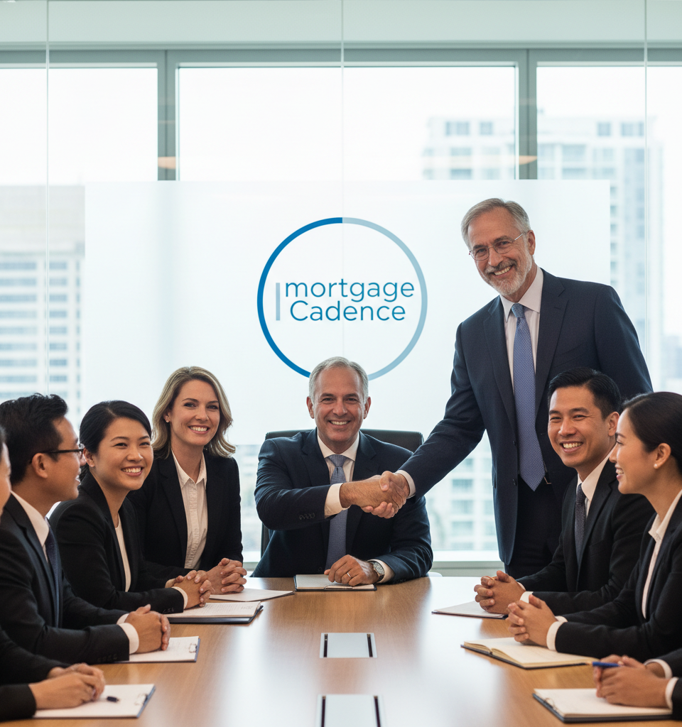 Mike Detwiler Returns as CEO of Mortgage Cadence After PartnerOne Acquisition — AI-generated illustration