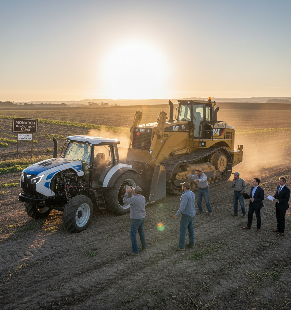 Monarch Tractor's Demise: Caterpillar Acquires Assets Amidst Tech Failures and Farmer Outcry — AI-generated illustration