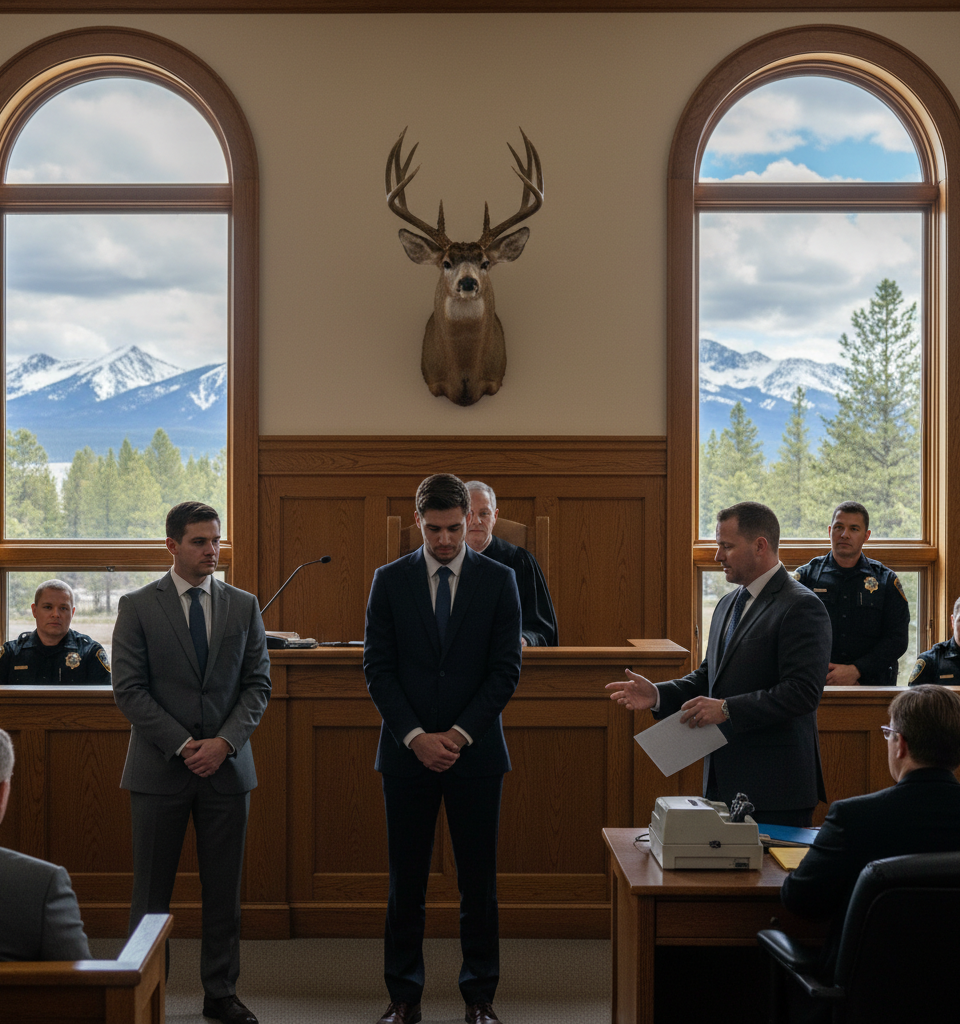 Montana Real Estate Agent Jailed for Poaching Trophy Mule Deer on Client Property — AI-generated illustration