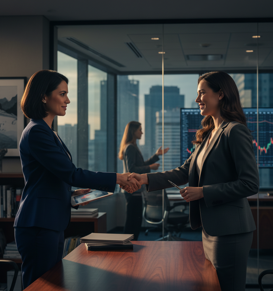 More women are entering wealth management, but few are in advisory roles, study finds — AI-generated illustration