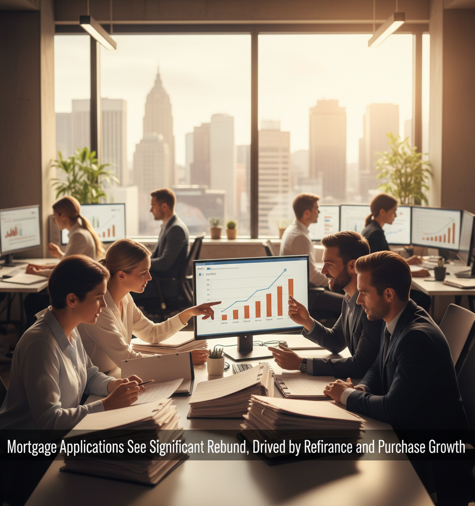 Mortgage Applications See Significant Rebound, Driven by Refinance and Purchase Growth — AI-generated illustration
