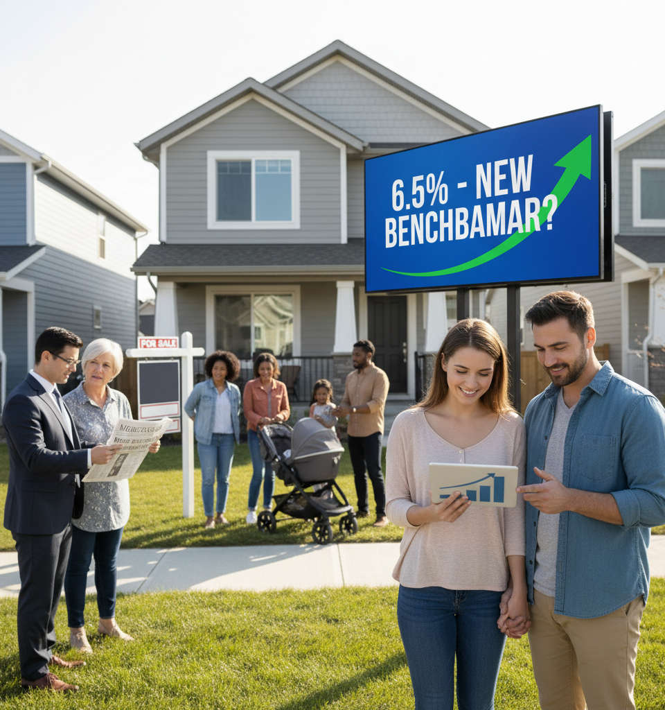 Mortgage Rates Stabilize at 6.5%: Is This the New Benchmark for Homeownership? — AI-generated illustration