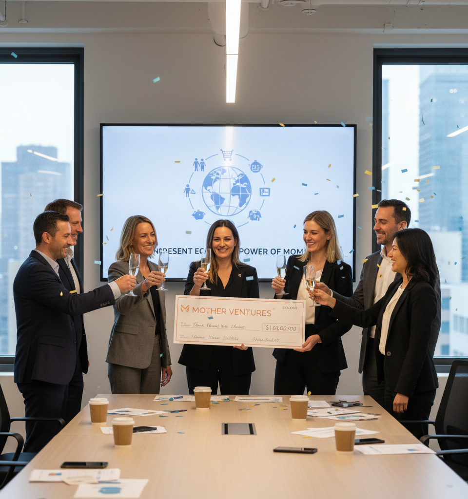 Mother Ventures Raises $10M Debut Fund, Tapping into the Omnipresent Economic Power of Moms — AI-generated illustration