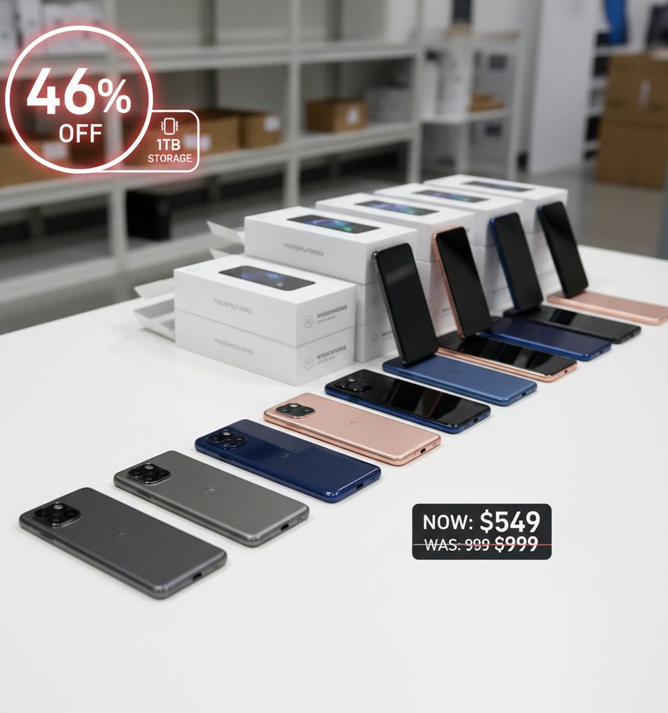 Motorola discounts Razr Ultra 2025 with a massive 46% off discount to clear inventory — and you get 1TB storage — AI-generated illustration