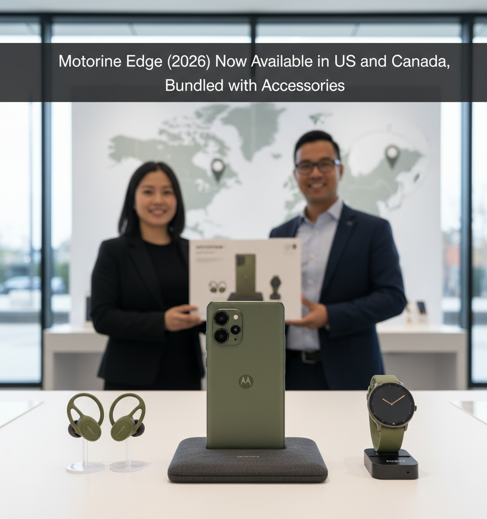 Motorola Edge (2026) Now Available in US and Canada, Bundled with Accessories — AI-generated illustration